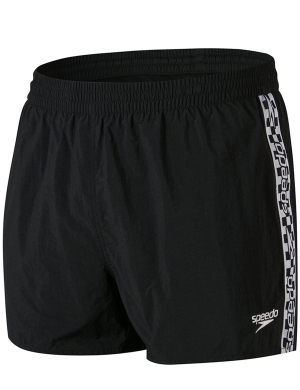 Speedo Retro Swim Shorts - Black/White